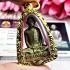 ALPACA LOOPLOR LP DERM WATNONGPHO ROON PAYDENBODE THAI AMULET BE2493 +CERTIFICATE OF AUTHENTIC THAPRACHAN LATE ERA